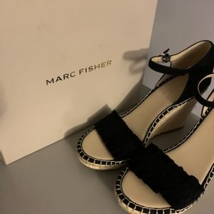 Marc Fisher Black Wedges